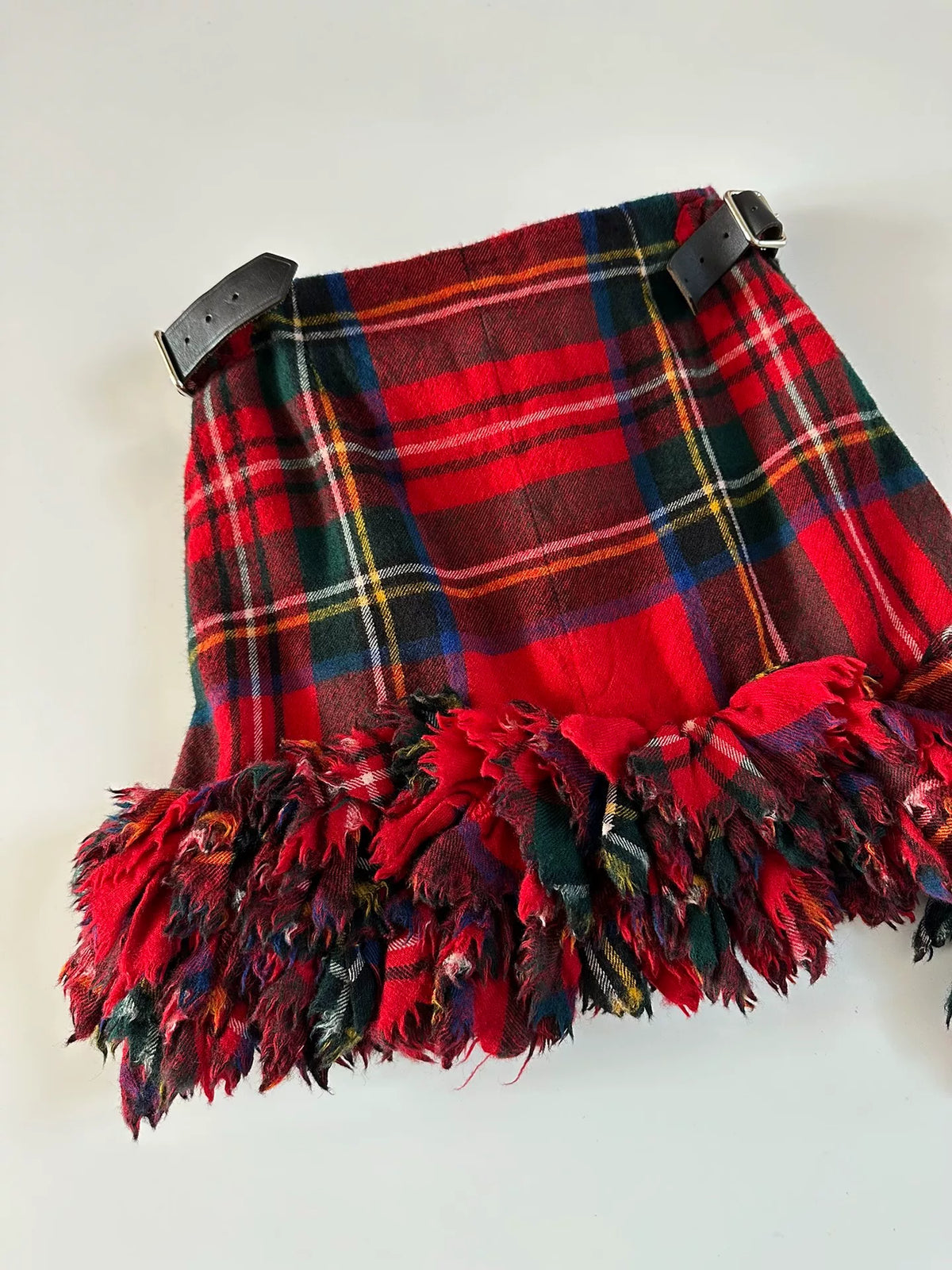Comme Des Garcons Rei Kawakubo 2000 runway show piece, heavyweight three-dimensional pleated mini skirt