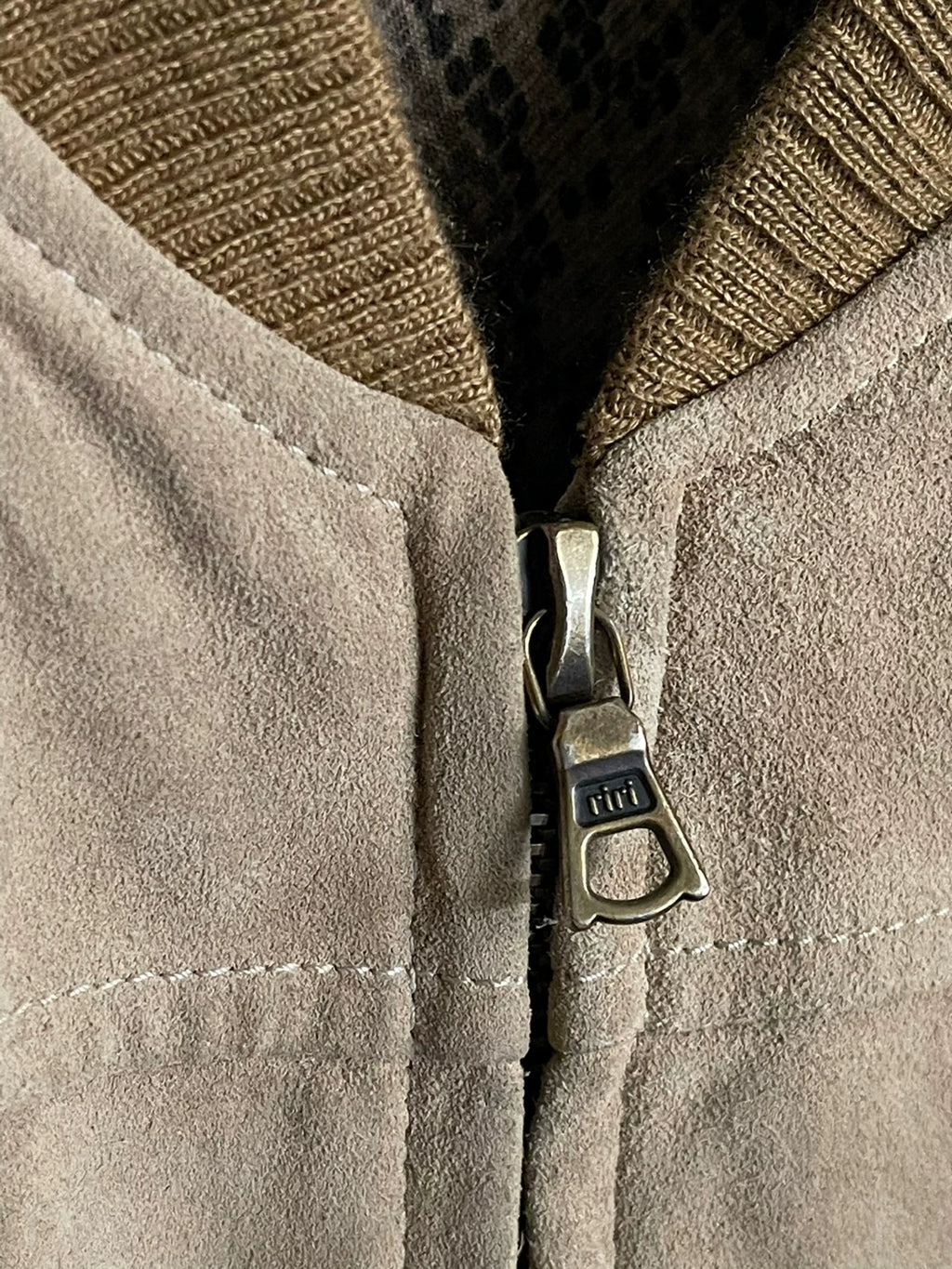 Dries Van Noten Snake Print Lining Suede Jacket