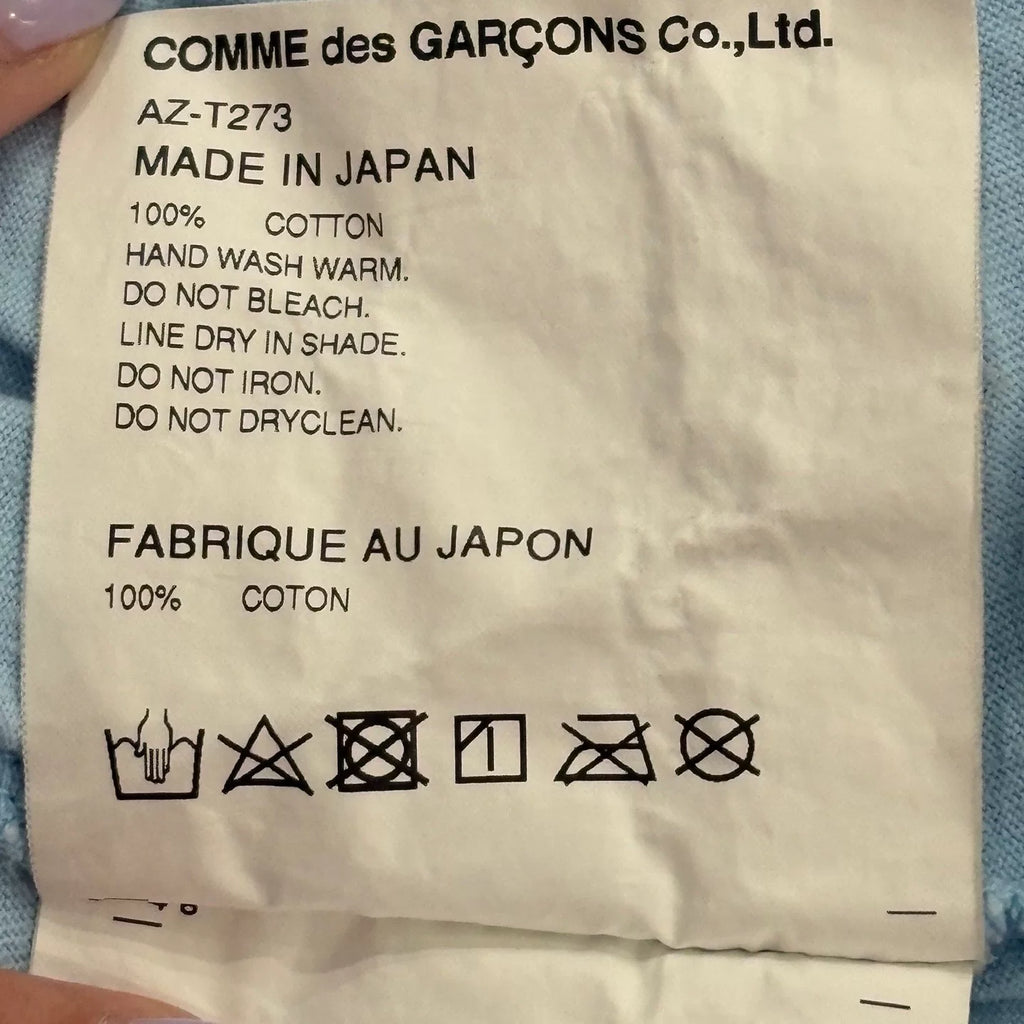 Comme Des Garçons Red Heart Crew Neck Top