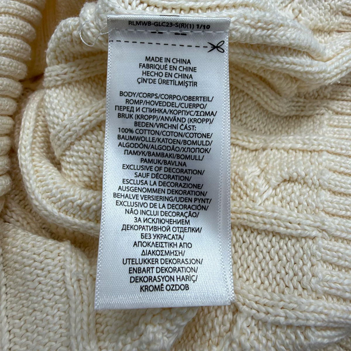 Ralph Lauren Cable Knit Sweater