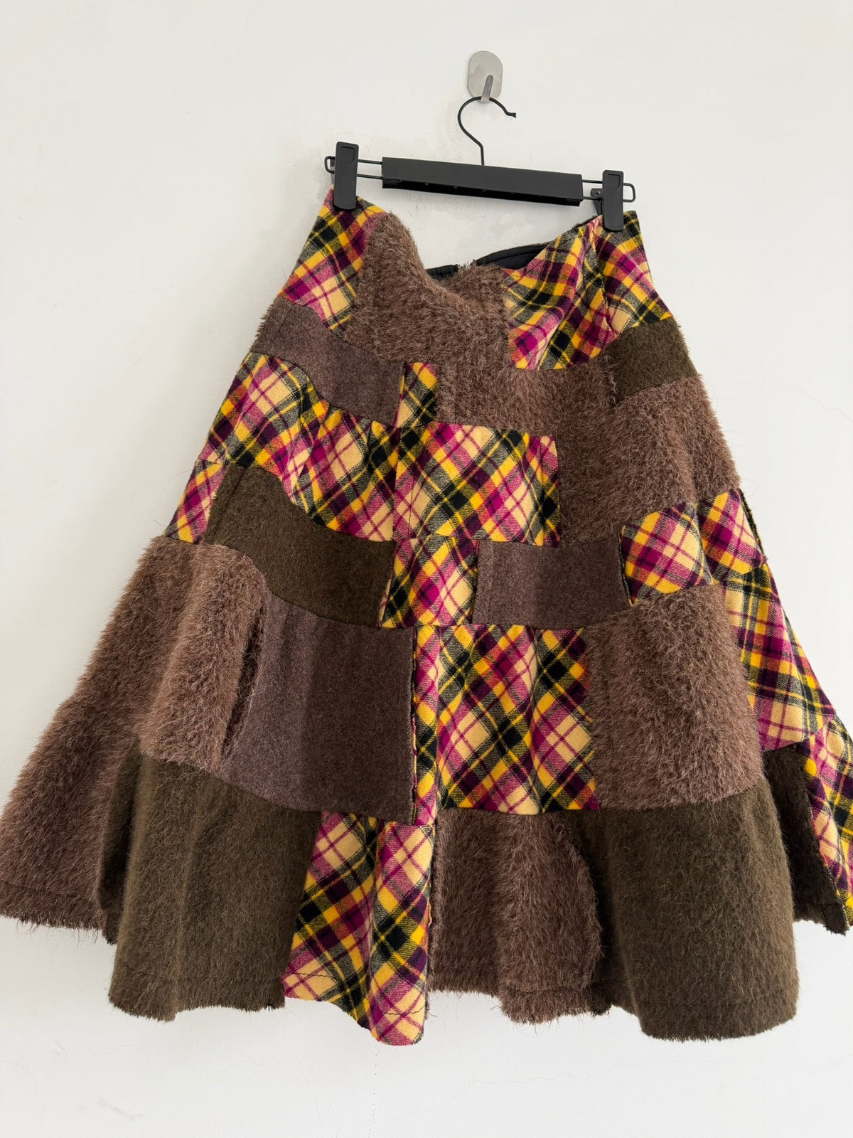 Comme Des Garcons 2005 Midi Fuzzy Skirt