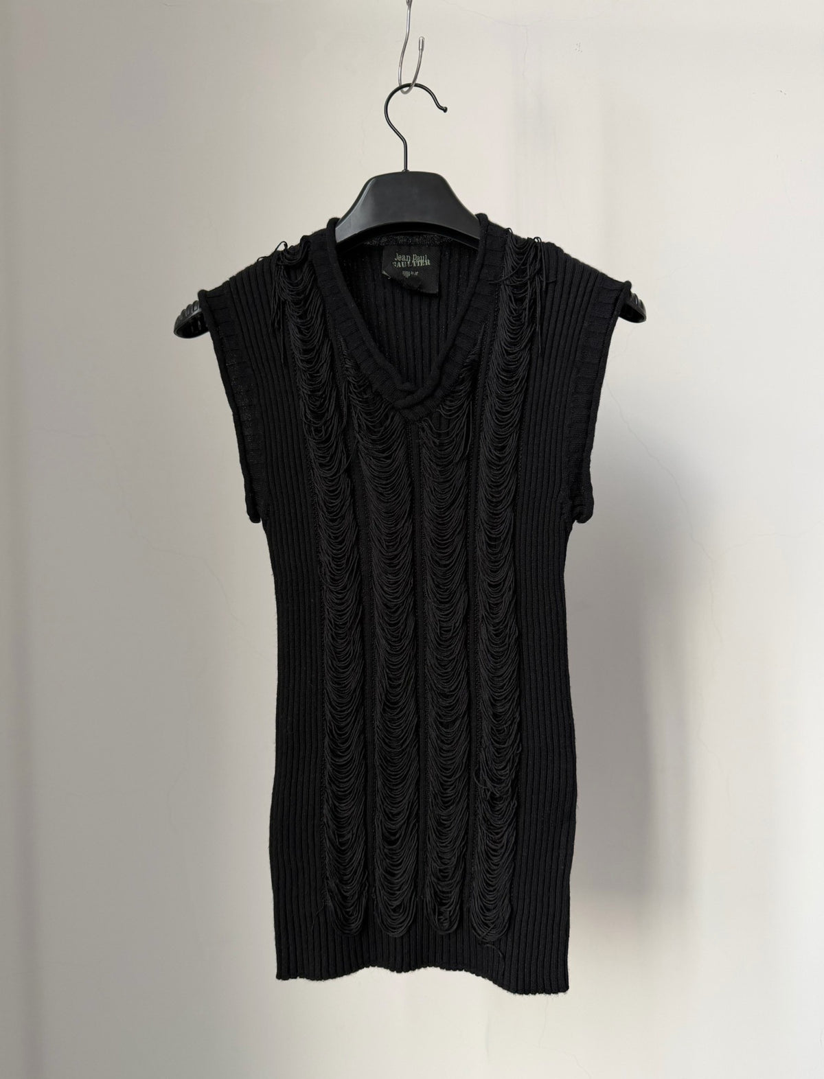 Jean Paul Gaultier Vintage Sleeveless Knit Vest Wool Top