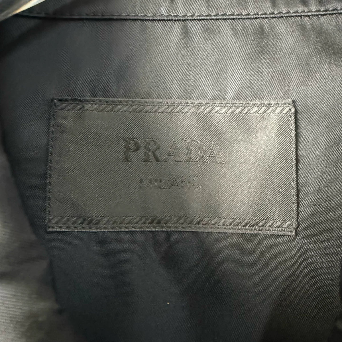 Prada Logo Print Collared Jacket