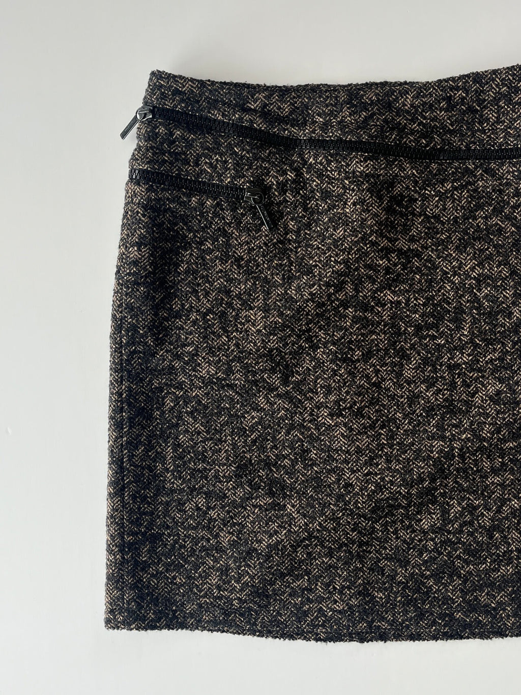 Dirk Bikkembergs Zip-Up Knit Skirt