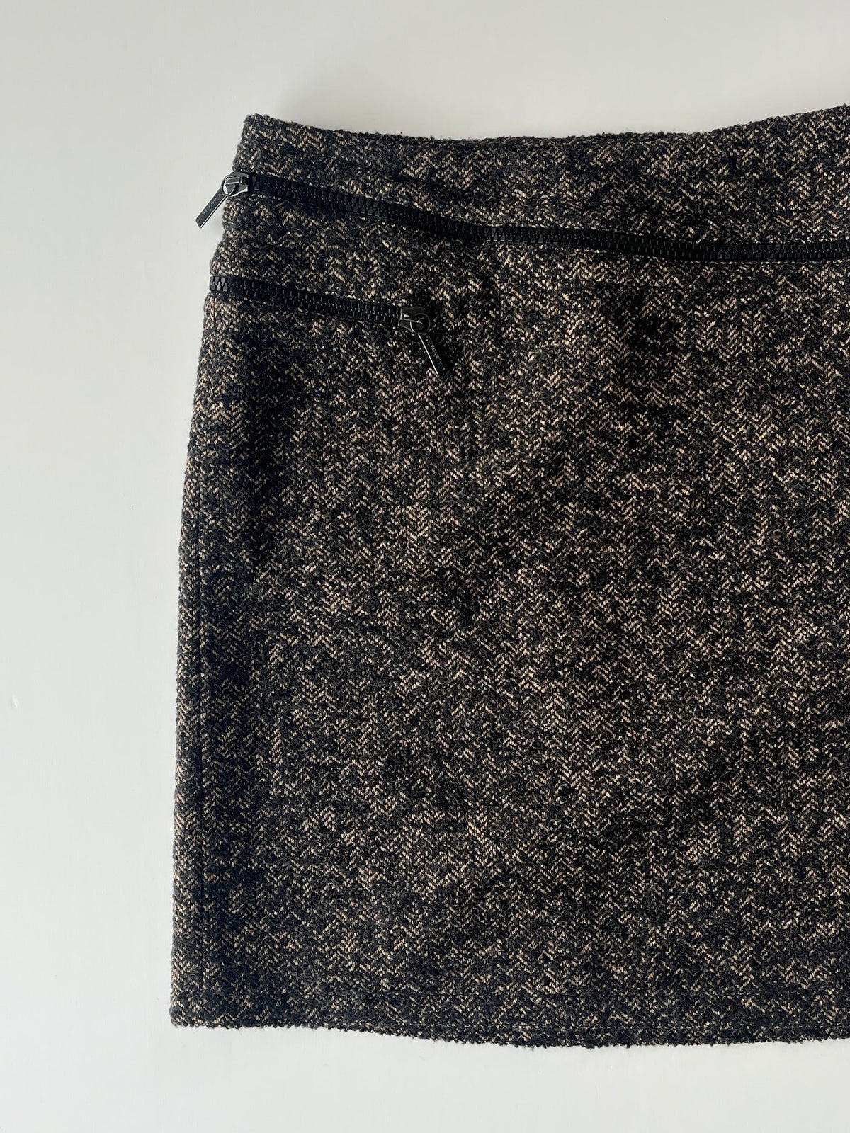 Dirk Bikkembergs Zip-Up Knit Skirt