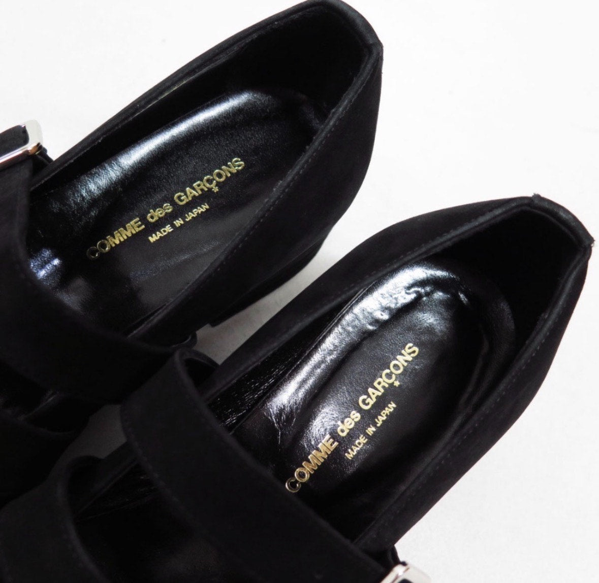 Comme Des Garçons 1990s Double-Buckle Chunky Mary Jane Heels