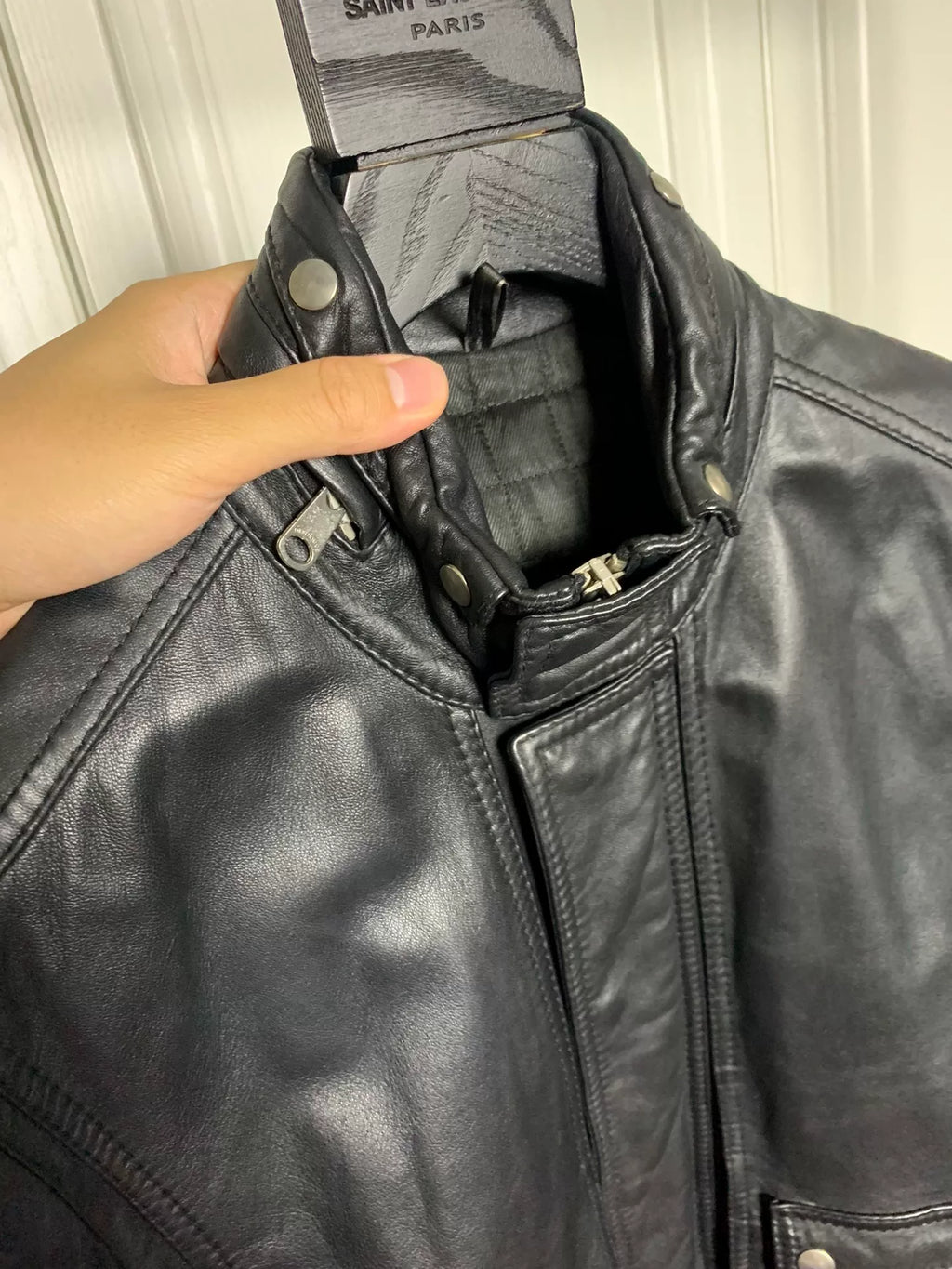 Dior Homme 08FW Sheepskin Leather Jacket worn by Ye
