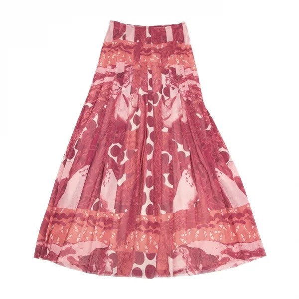 Jean Paul Gaultier Polka Dot Mesh Skirt