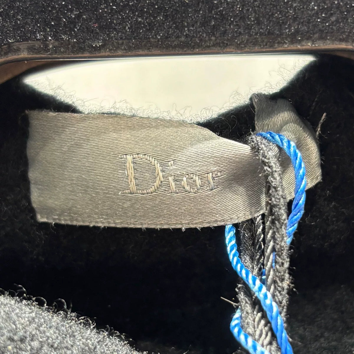 Dior Black Contrast Letter Print Hooded Wool Cashmere Sweater