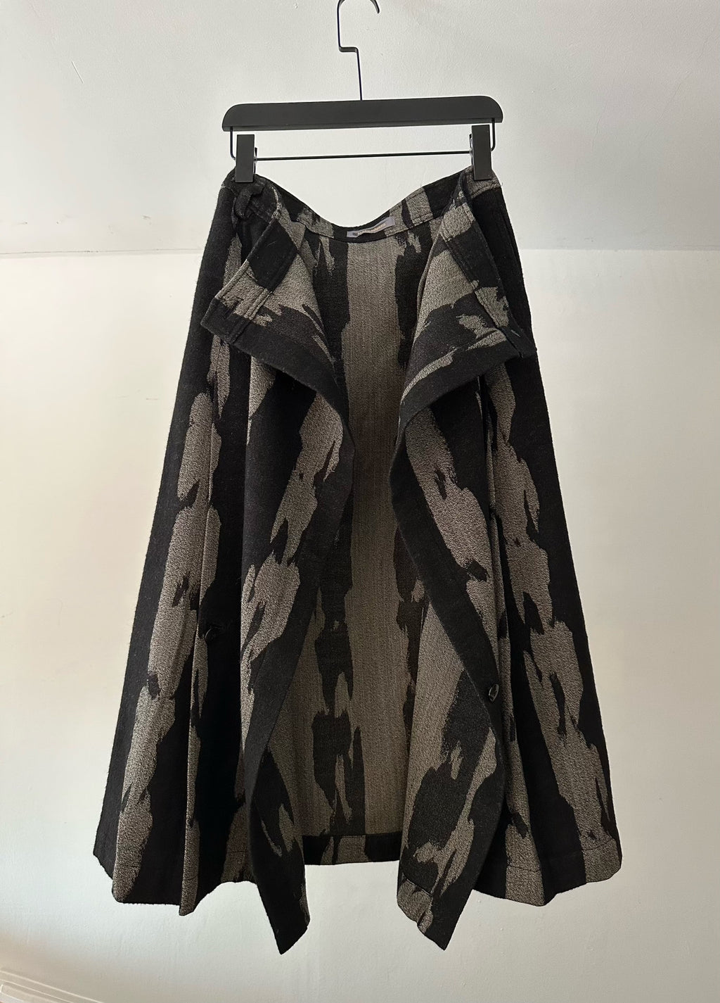 Issey Miyake Midi Wool Skirt