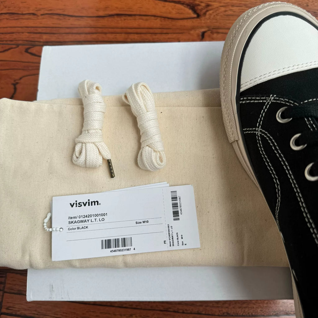Visvim 24aw SKAGWAY L.T. LO CANVAS Thin-sole Canvas Shoes