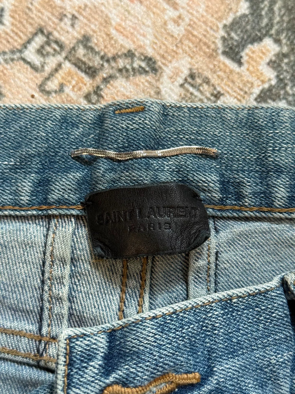 Saint Laurent Hedi D02 Distressed Jeans