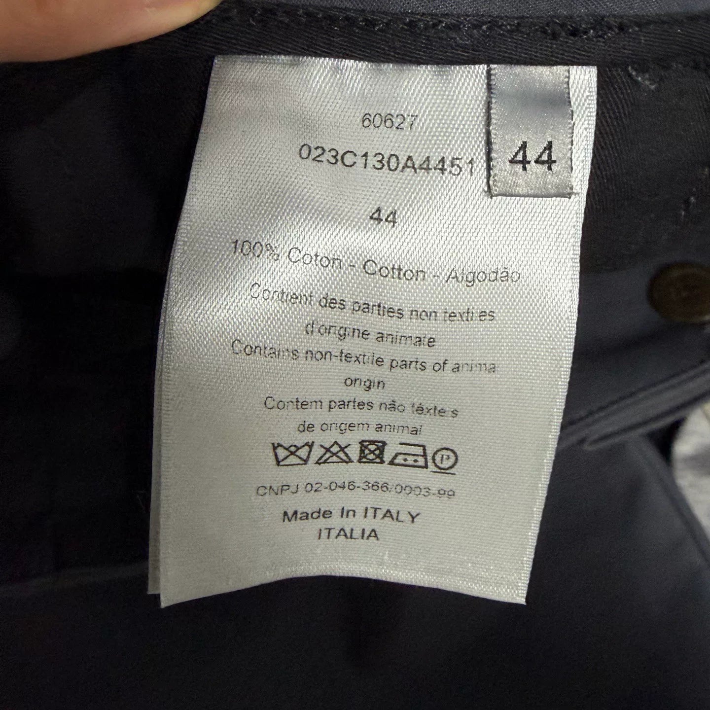 Dior Cargo Pants Casual Pants Straight-Leg Gray Belt