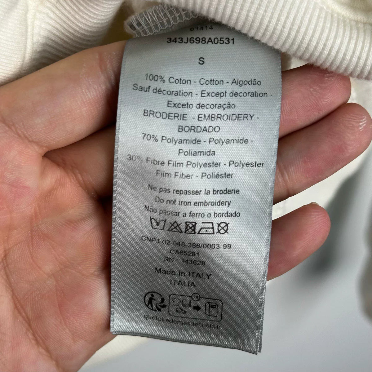 Dior Letter Embroidered Hooded Sweater