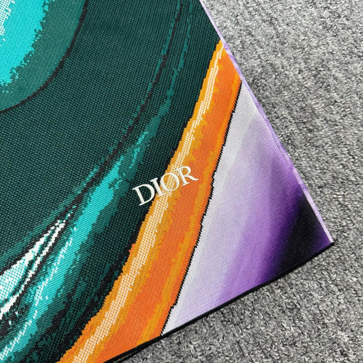Dior x Kenny Scharf collaboration graffiti short-sleeve knit sweater