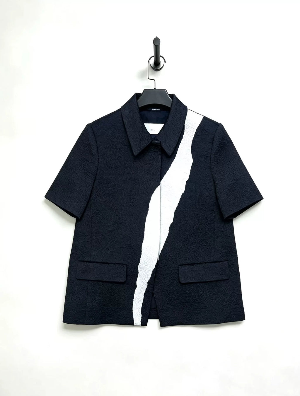 Maison Margiela jacquard embossed tonal pattern short jacket