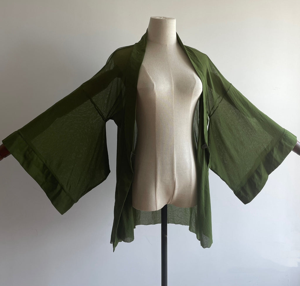 Jean Paul Gaultier Japanese-Style Green Blouse