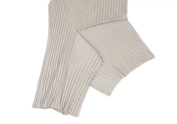 Issey Miyake Vintage Beige Pleated Top