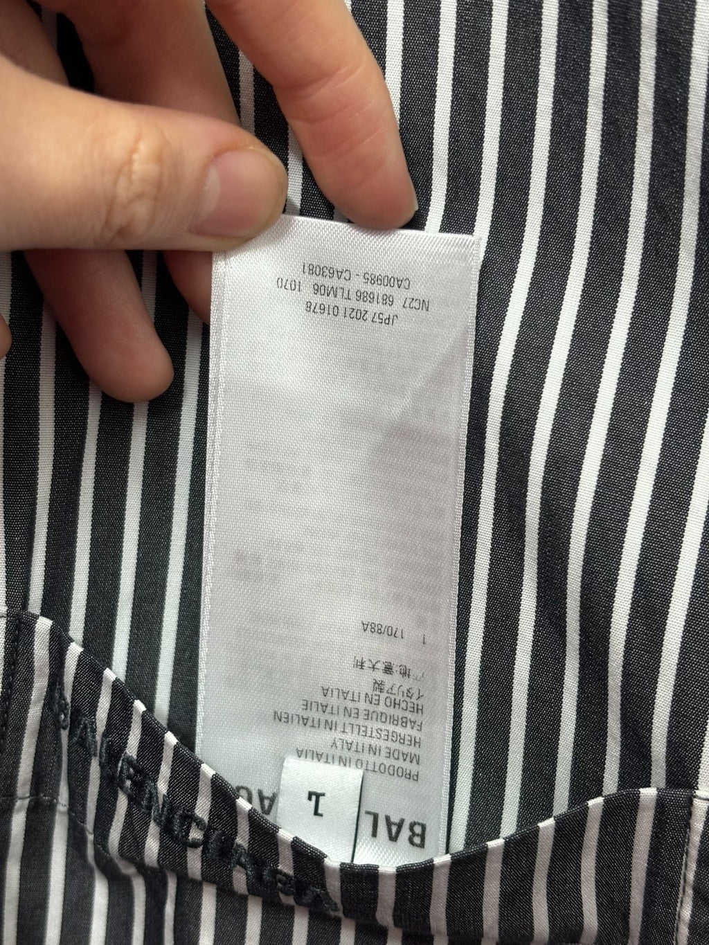 Balenciaga Double Stripe Shirt Paris Balenciaga Demna Era