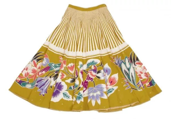 Issey Miyake Vintage Yellow Floral Skirt