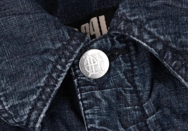 Jean Paul Gaultier Indigo Denim Pleated Jacket