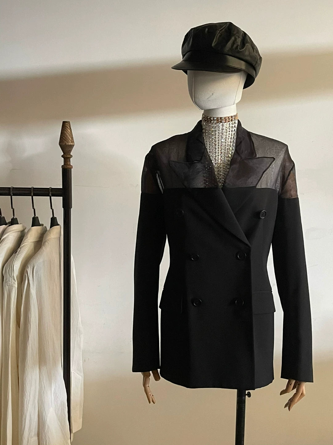 Maison Margiela Deconstructed Mesh Patchwork Jacket