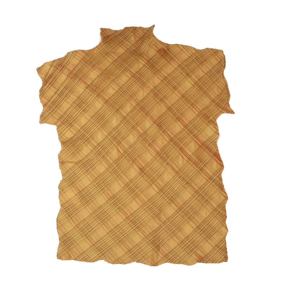 Issey Miyake Vintage Yellow Pleated Top