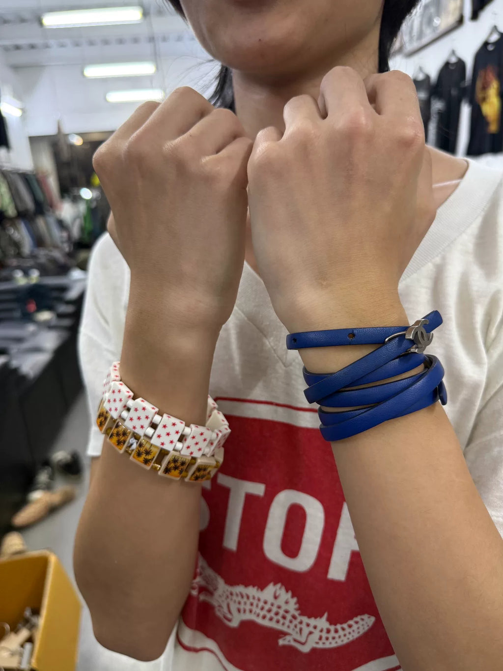 Chanel Blue Cowhide Double C Jewelry Series Belt