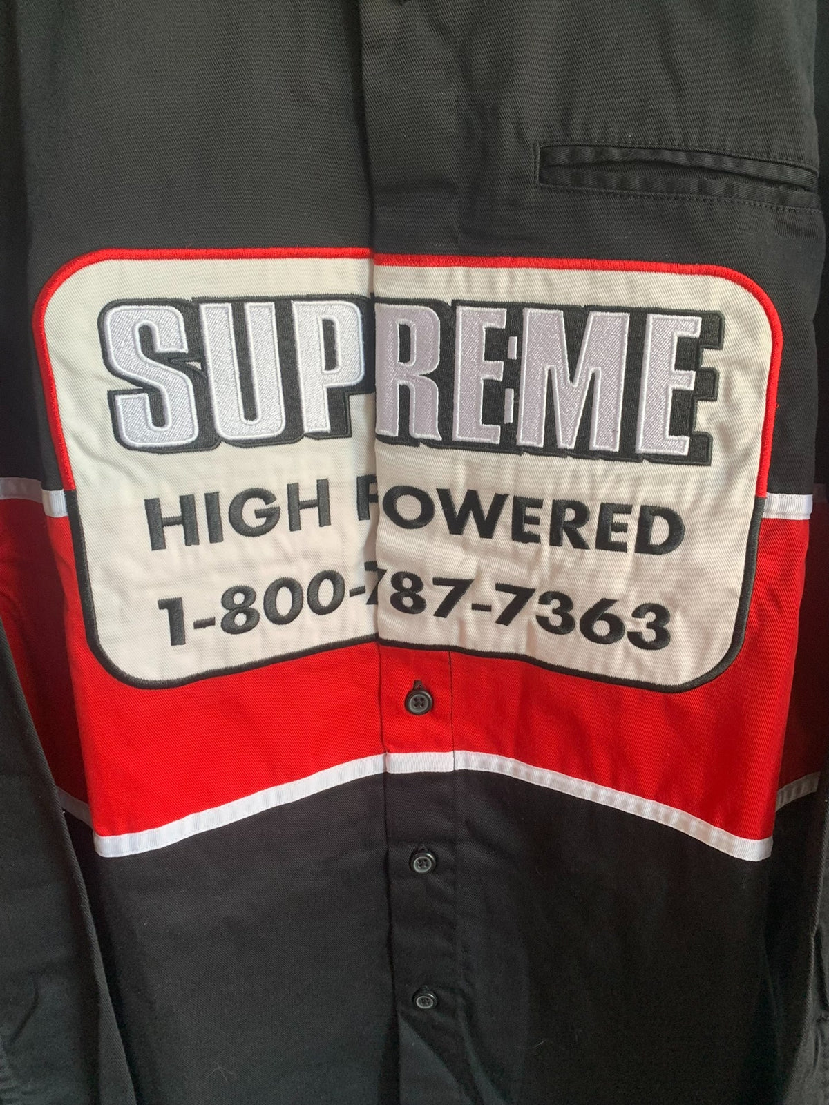 Supreme FW19 HIGH POWERED WORK Shirt