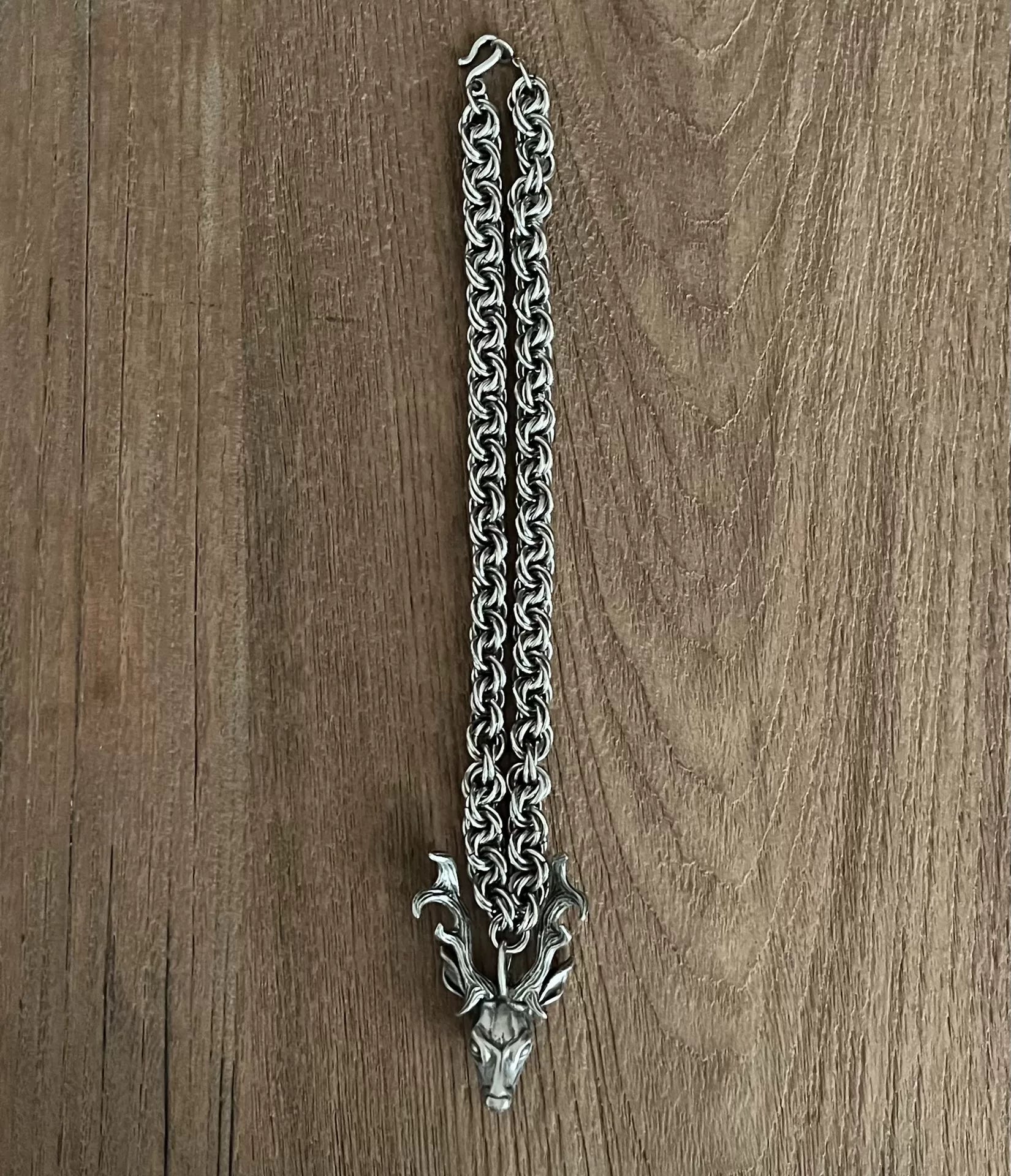 Number (N)ine 08AW Deer Head Necklace