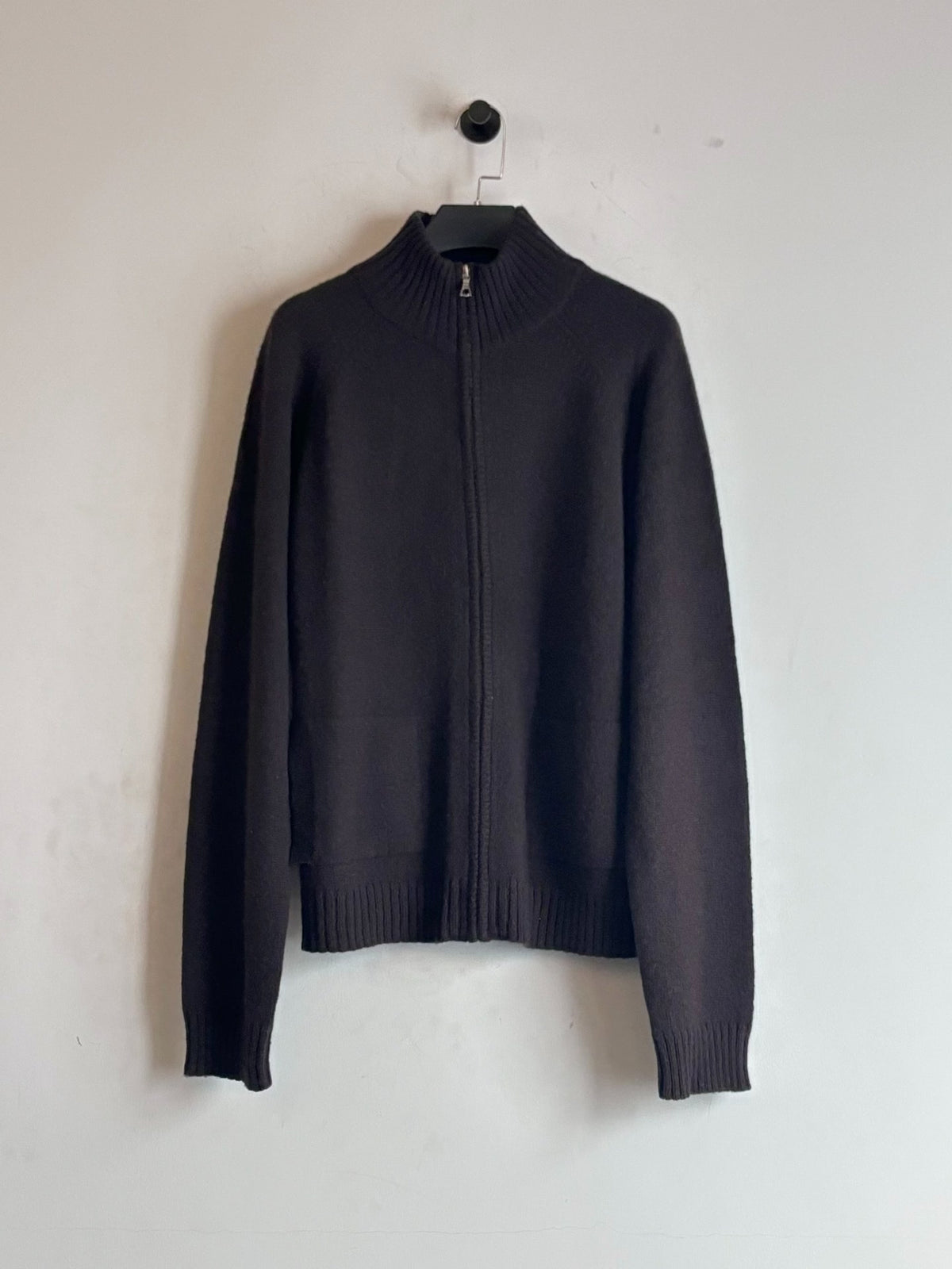 Dries Van Noten｜00's Minimalist Zippered Wool Cardigan