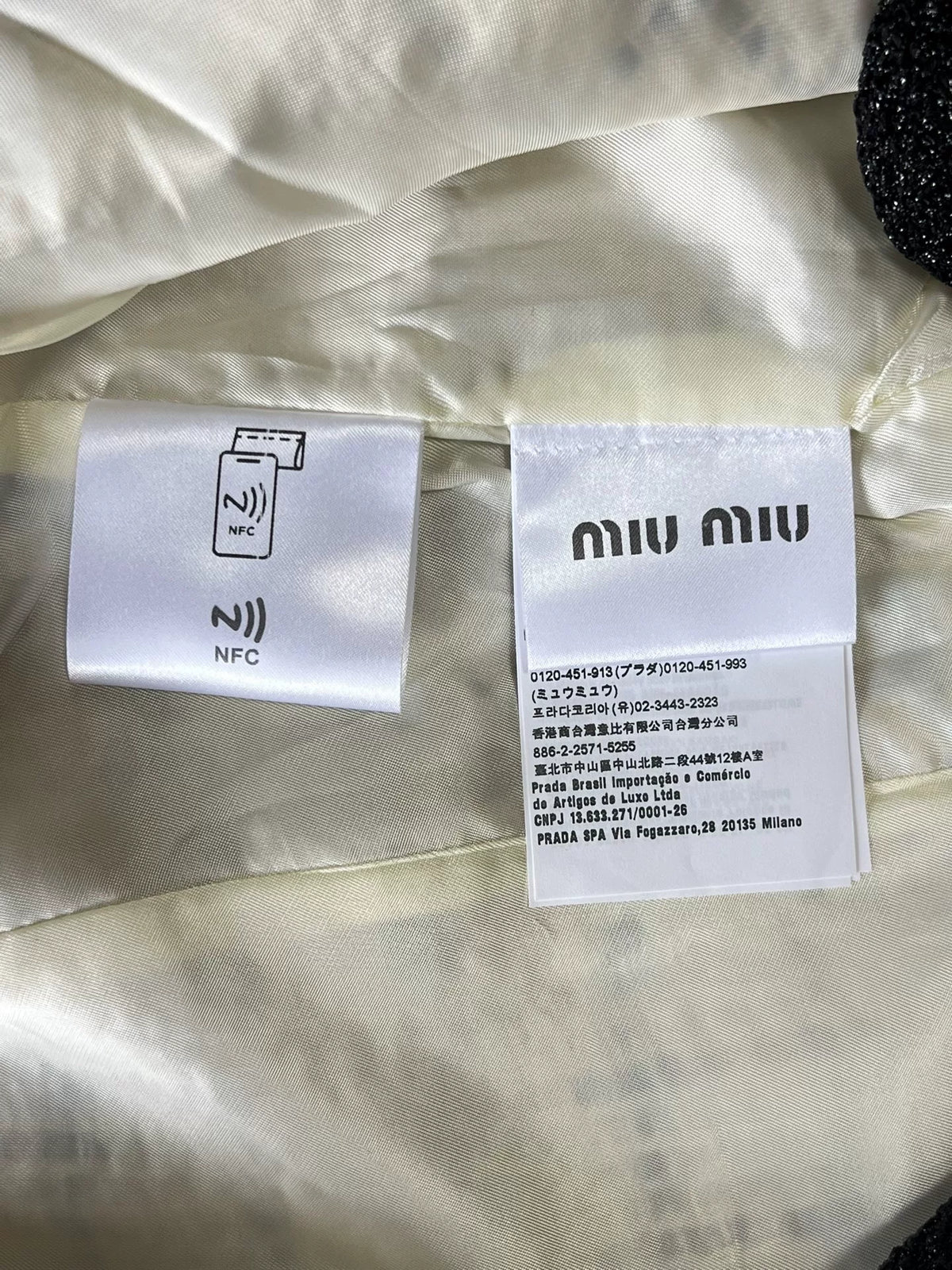Miu Miu Classic Houndstooth Tweed Jacket