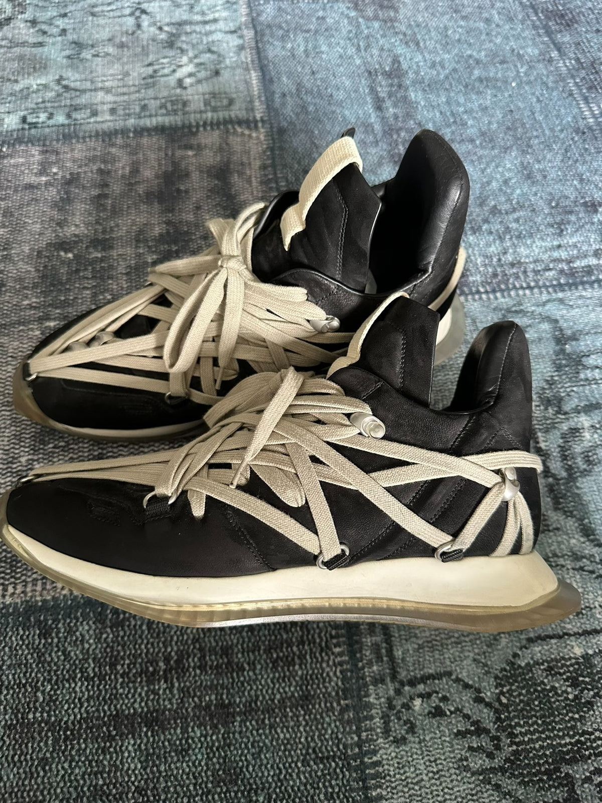 Rick Owens Runner Crazy Lacing Sneakers