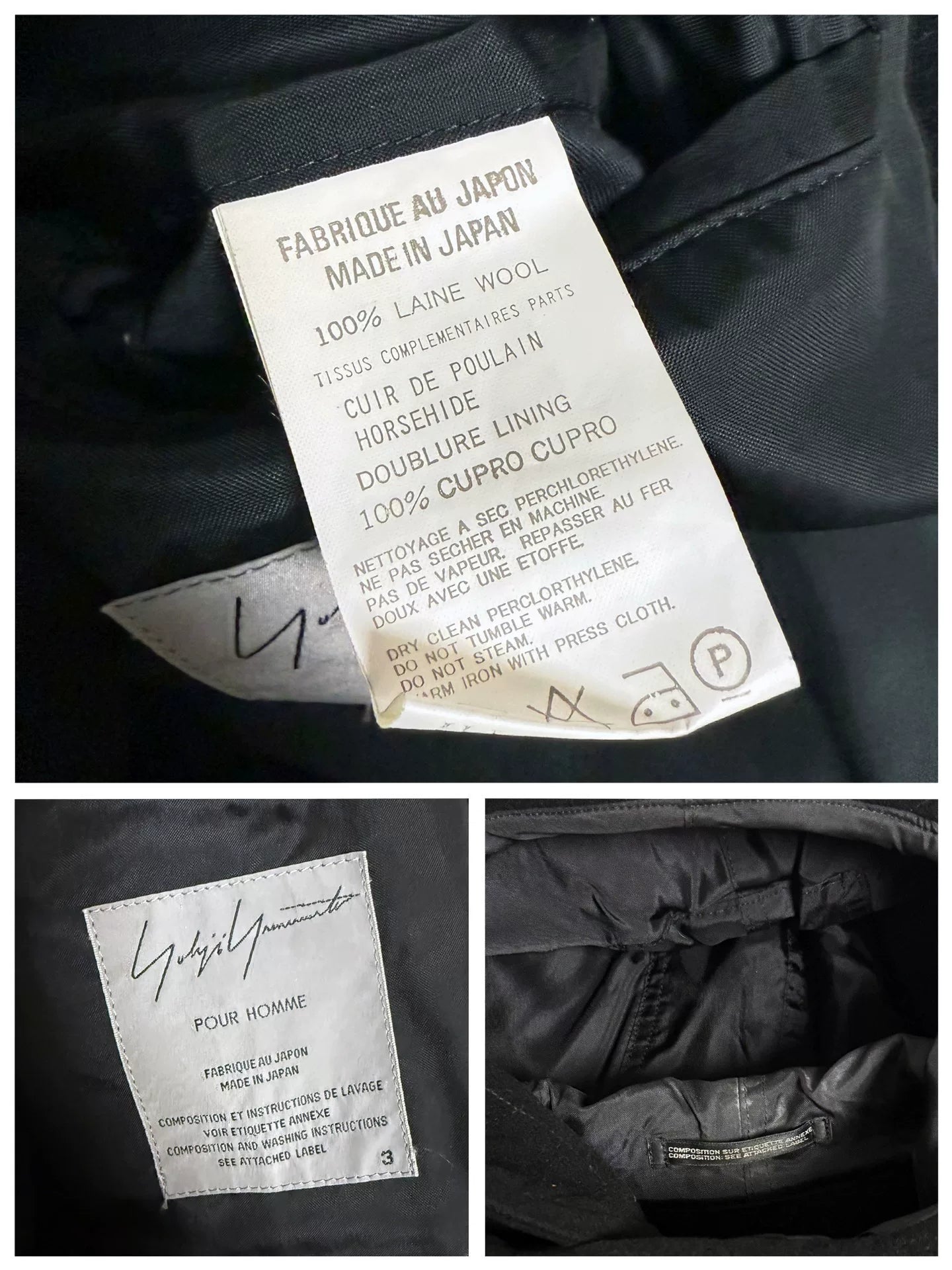 Yohji Yamamoto Pour Homme Mainline Hooded Wool Gabardine Coat