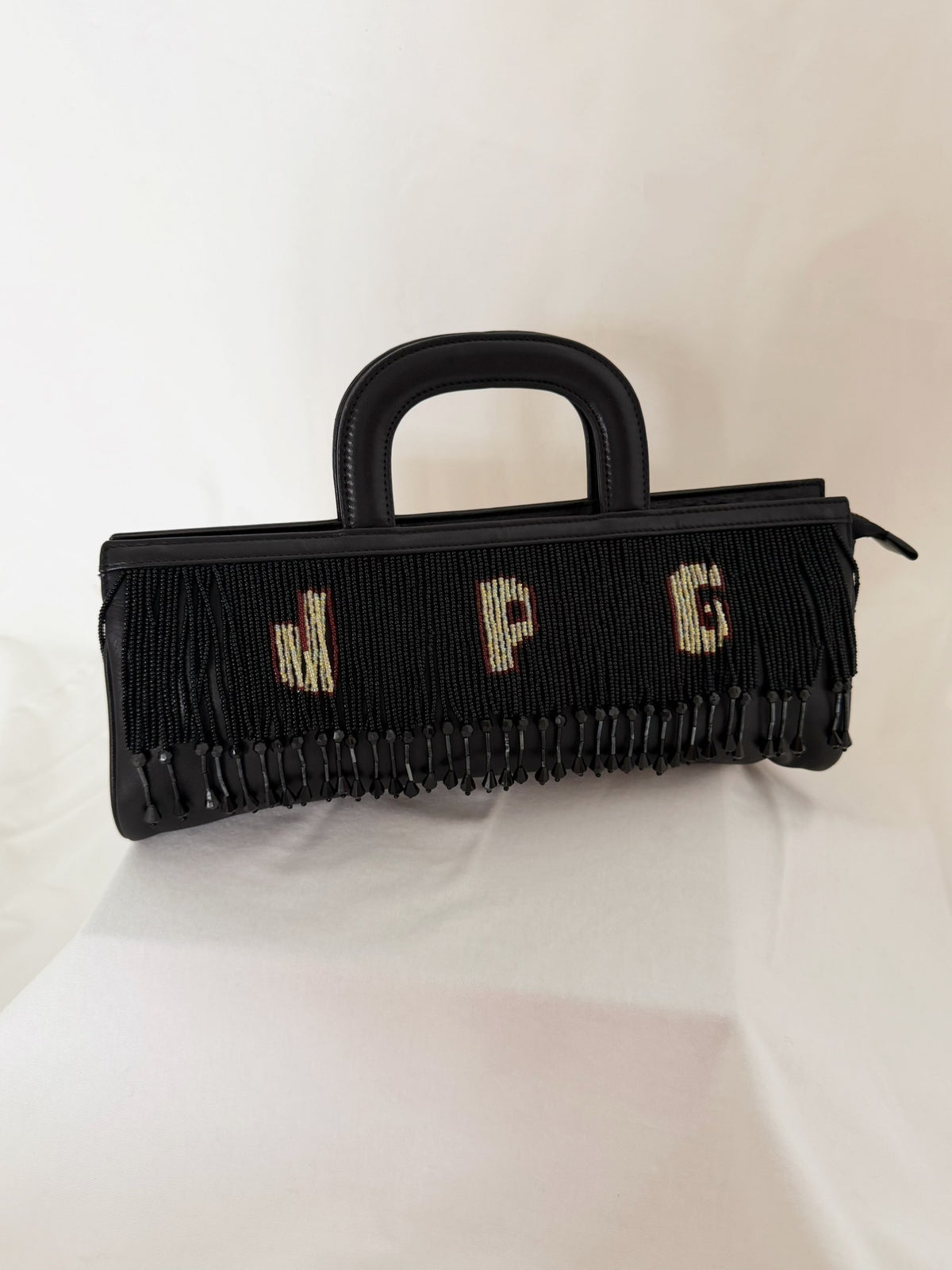 Jean Paul Gaultier 90s Beige Fringe Tote Bag