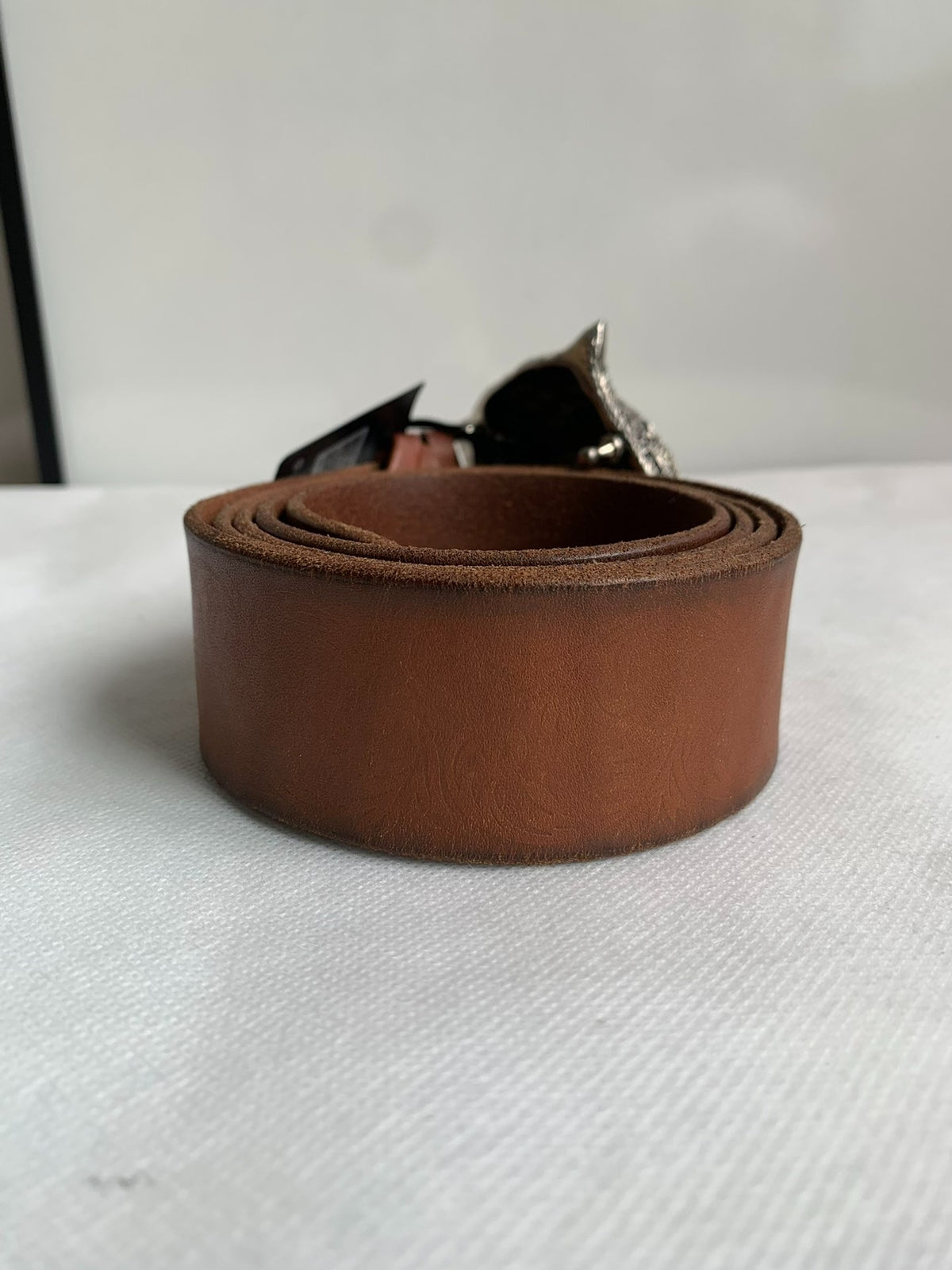 Gucci Brown Tiger Head Leather Belt