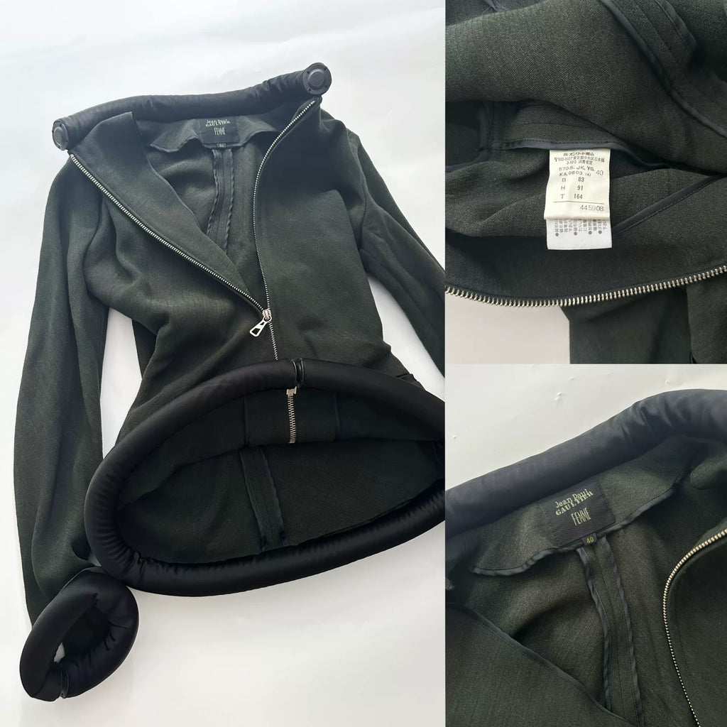 Jean Paul Gaultier 1999 Runway Jacket Wool Top