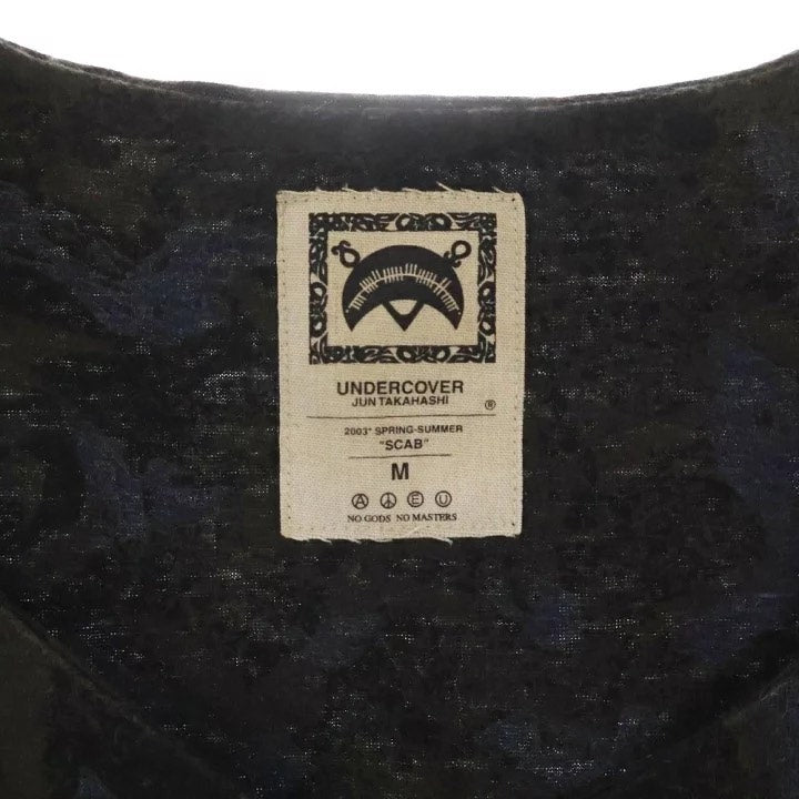 Undercover SS03 Printed Cotton Linen Vest
