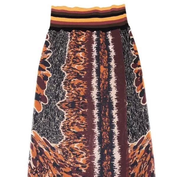 Jean Paul Gaultier Vintage Brown Floral Mesh Skirt