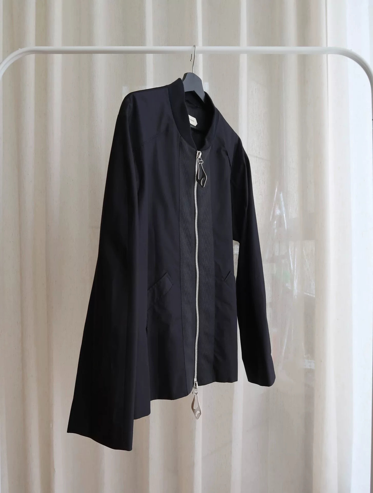Namacheko SS22 Black Silver Zip-Up Cotton Jacket