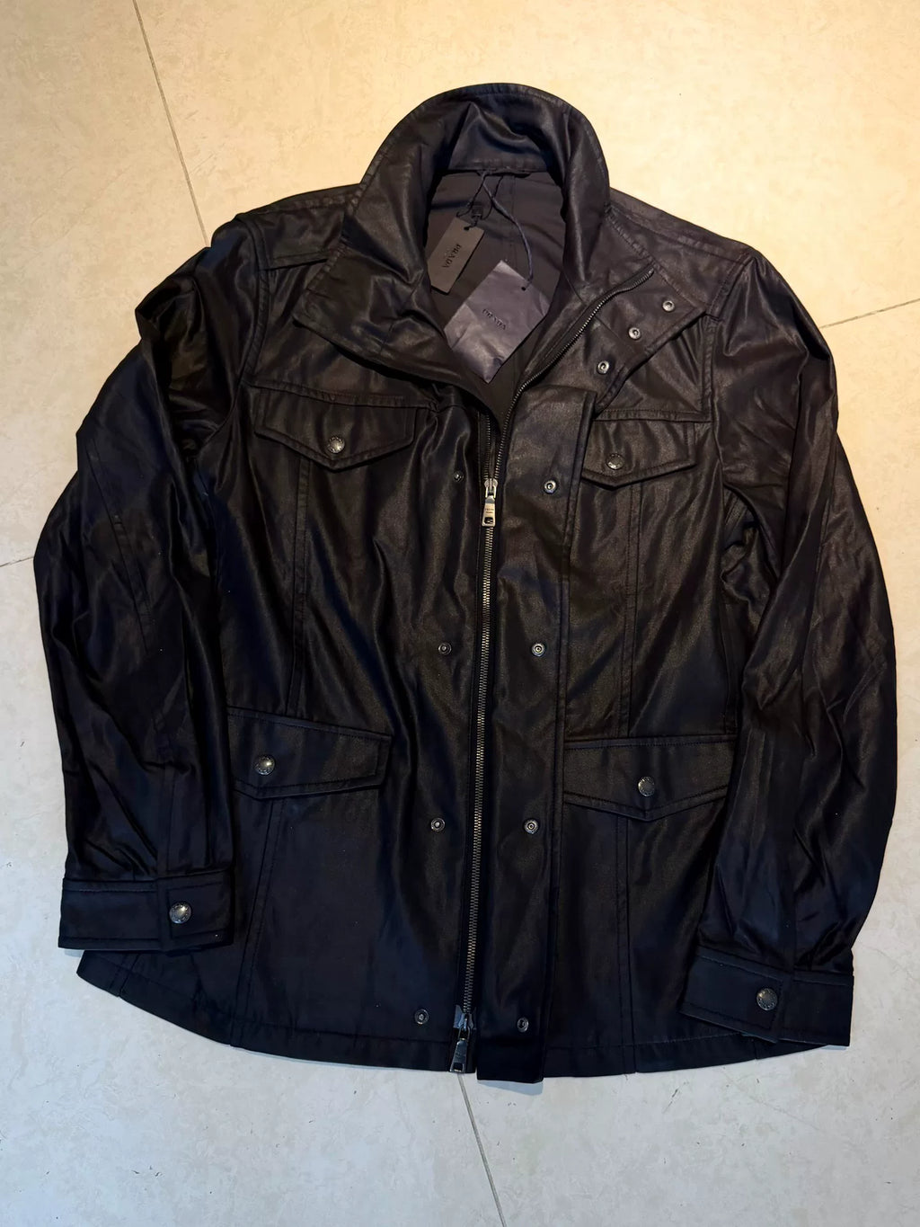 Prada M65 Black Multi-Pocket Workwear Jacket