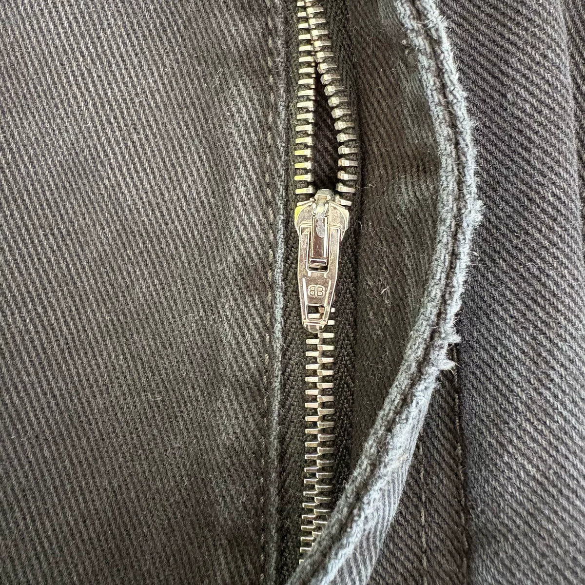 Balenciaga Washed Distressed Patched Denim Pants