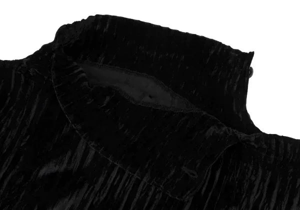 Issey Miyake Vintage Black Silk Velvet Top