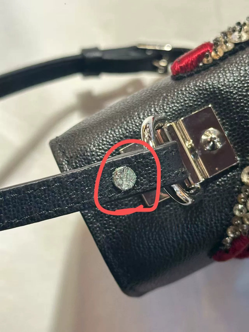 Alexander McQueen FW16 Black Full Crystal Lambskin Shoulder Bag