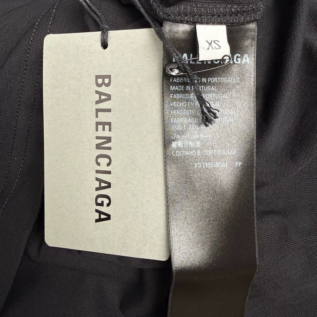 Balenciaga Tape-Panel 3B Racing Logo Short-Sleeve T-Shirt