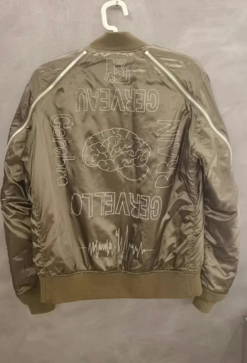 undercover 14aw back zipper jacket