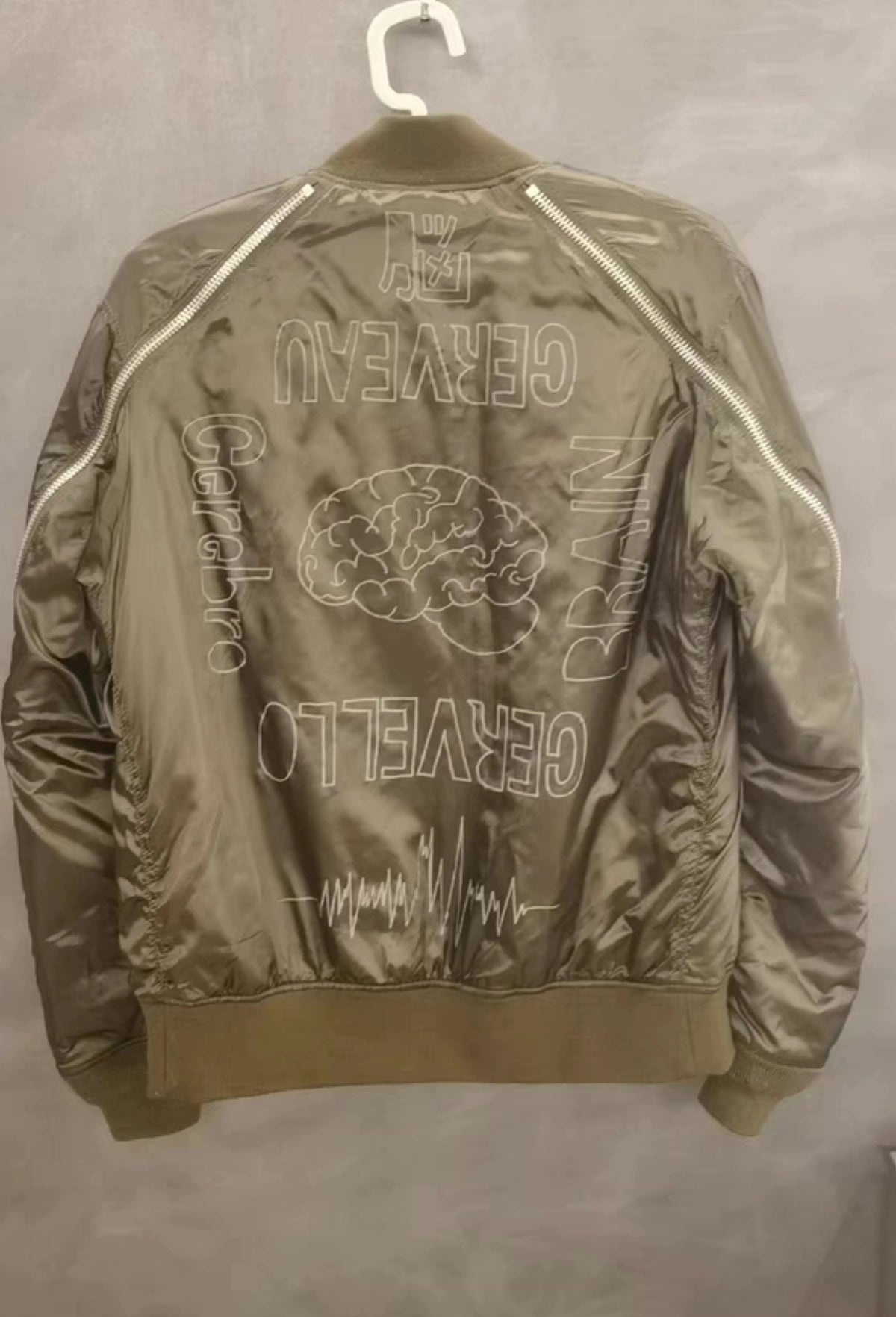 undercover 14aw back zipper jacket