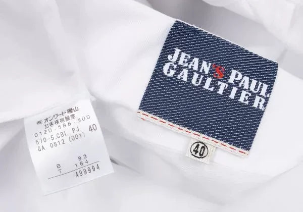 Jean Paul Gaultier Vintage White Asymmetric Placket Shirt