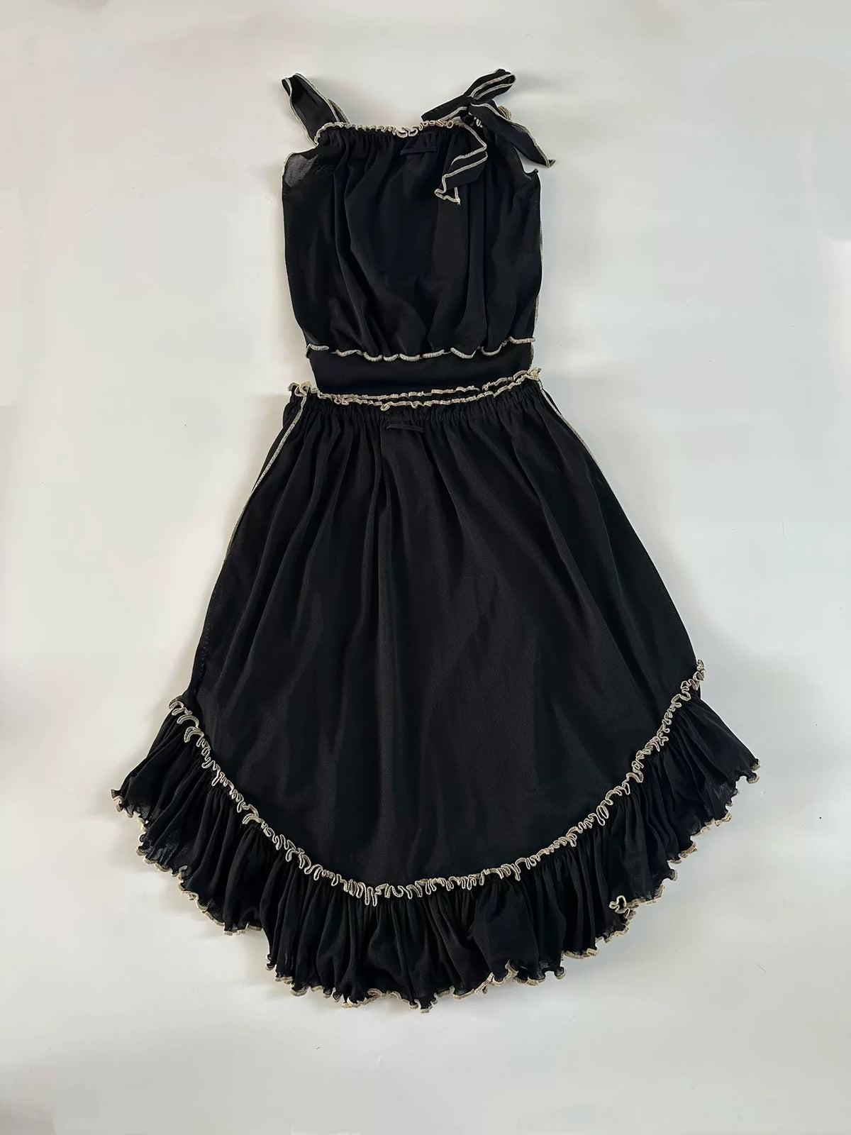 Jean Paul Gaultier Vintage Mesh Vest Midi Skirt
