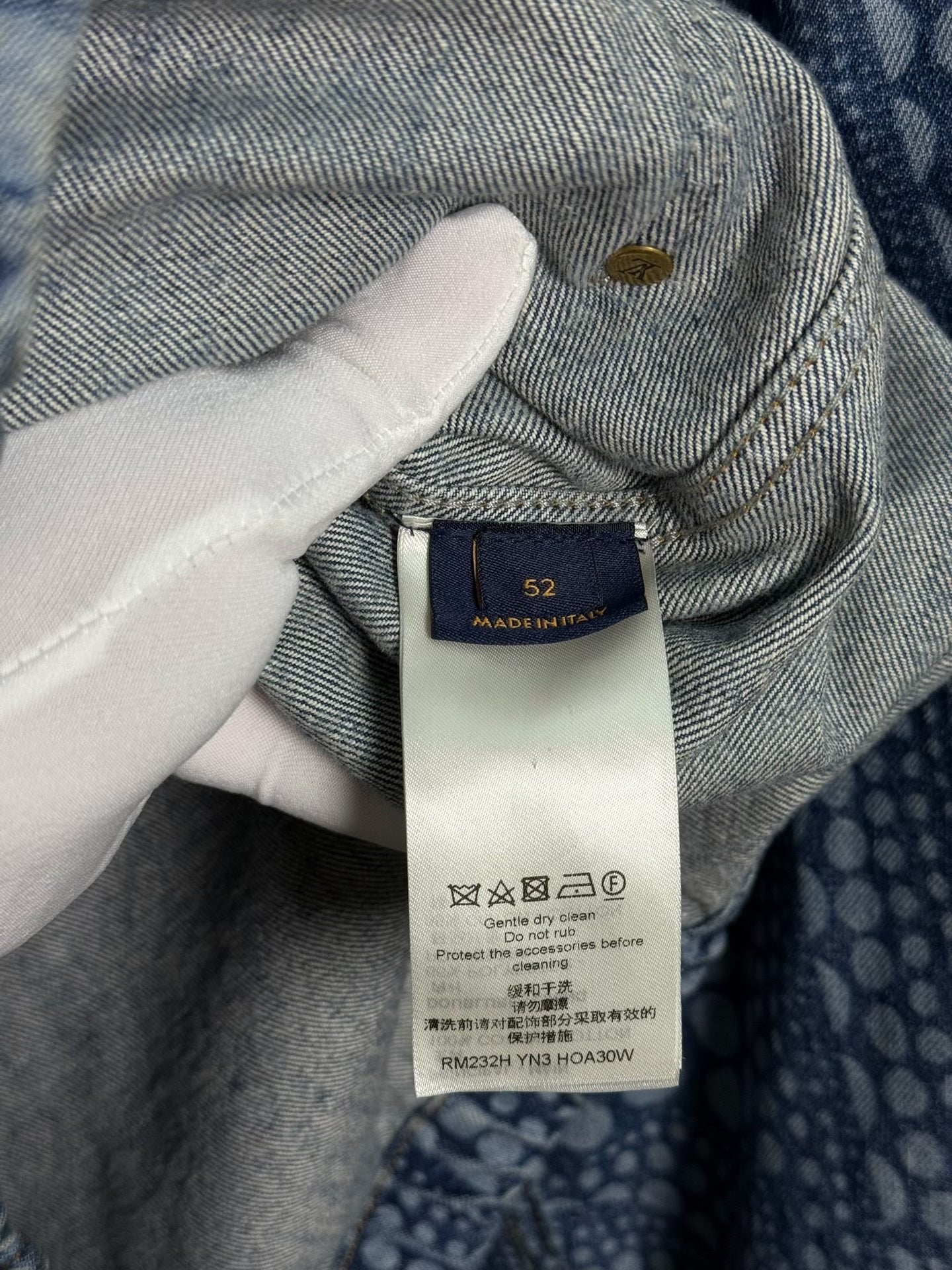 Louis Vuitton X Yayoi Kusama Collaboration Denim Jacket